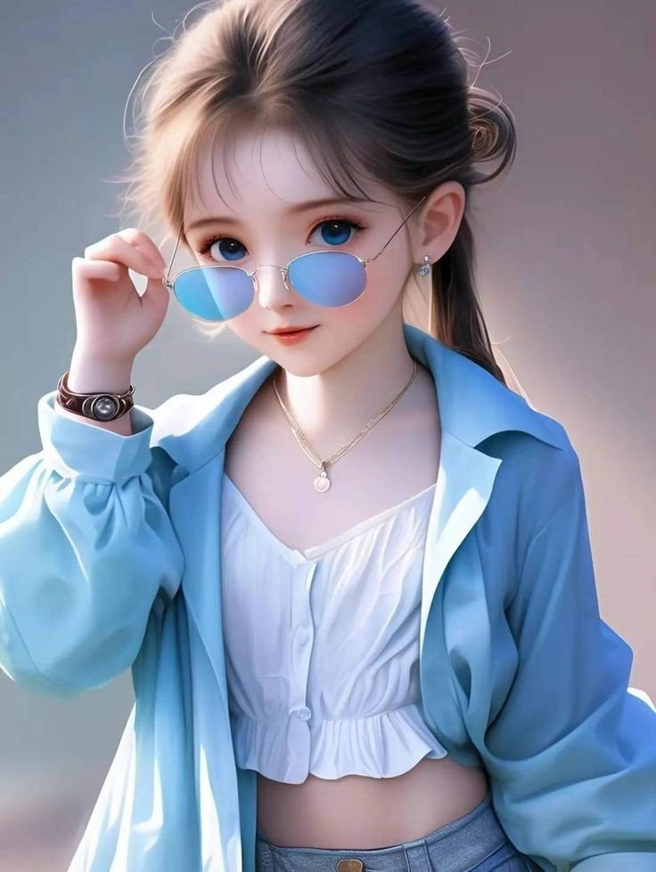 Stylish cartoon girl dp for whatsapp Stylish cartoon girl dp for whatsapp