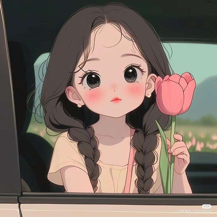 Stylish cartoon girl dp for whatsapp Stylish cartoon girl dp for whatsapp