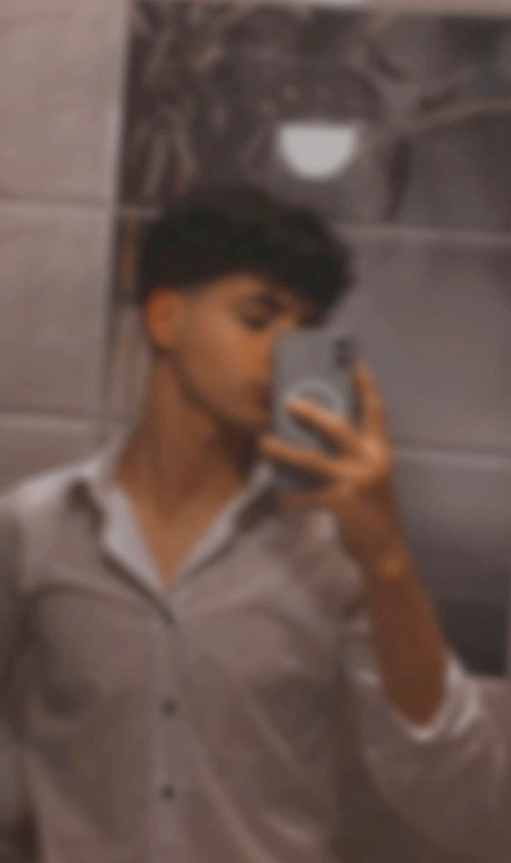 boy blurry picture with mask