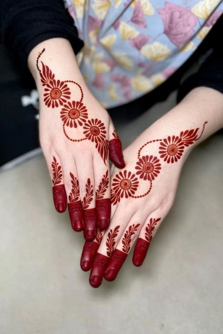mehndi design girl photo