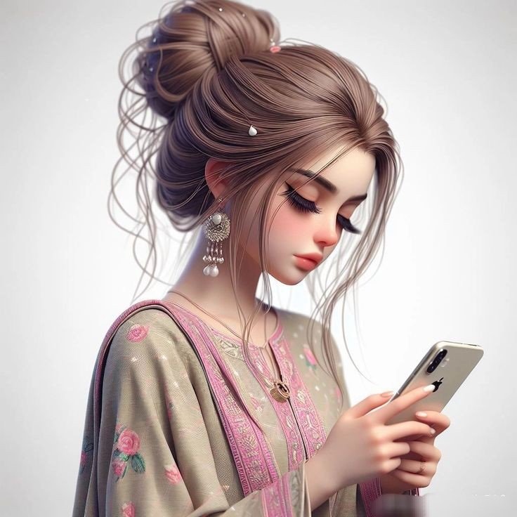 stylish cartoon girl dp stylish cartoon girl dp
